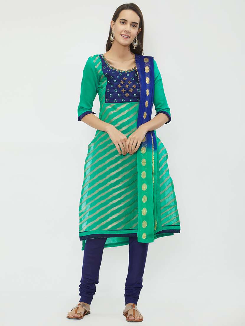 embellished unstitched suit set