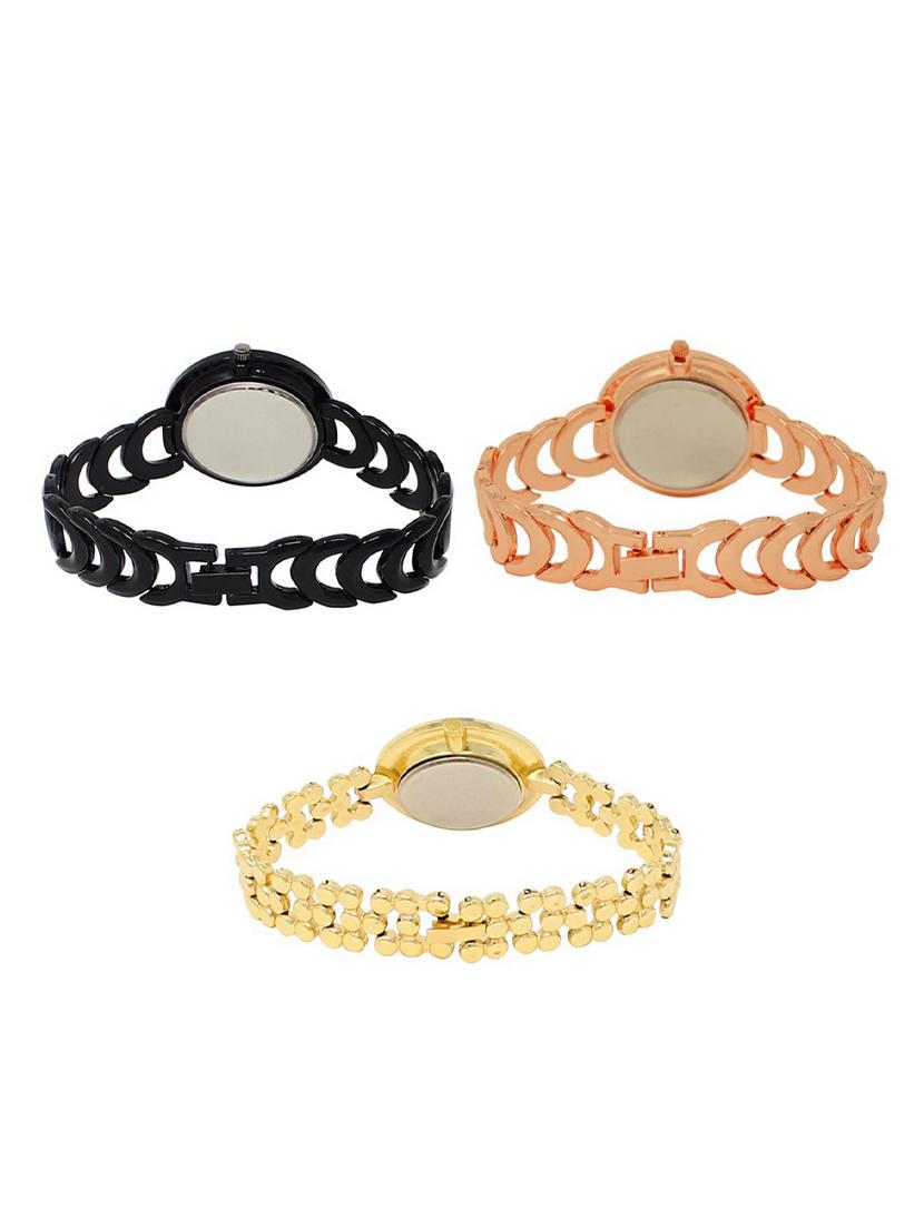 set of 3 round dial analog watch combo -(lk201-202-203) - 15548090 -  Standard Image - 1
