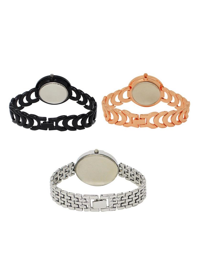 set of 3 round dial analog watch combo -(lk201-202-227) - 15548113 -  Standard Image - 1