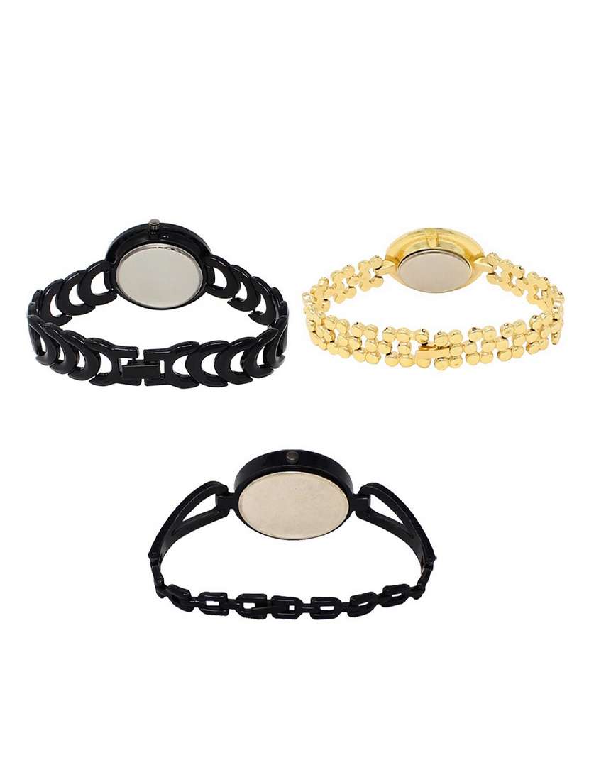 set of 3 round dial analog watch combo -(lk201-203-211) - 15548134 -  Standard Image - 1