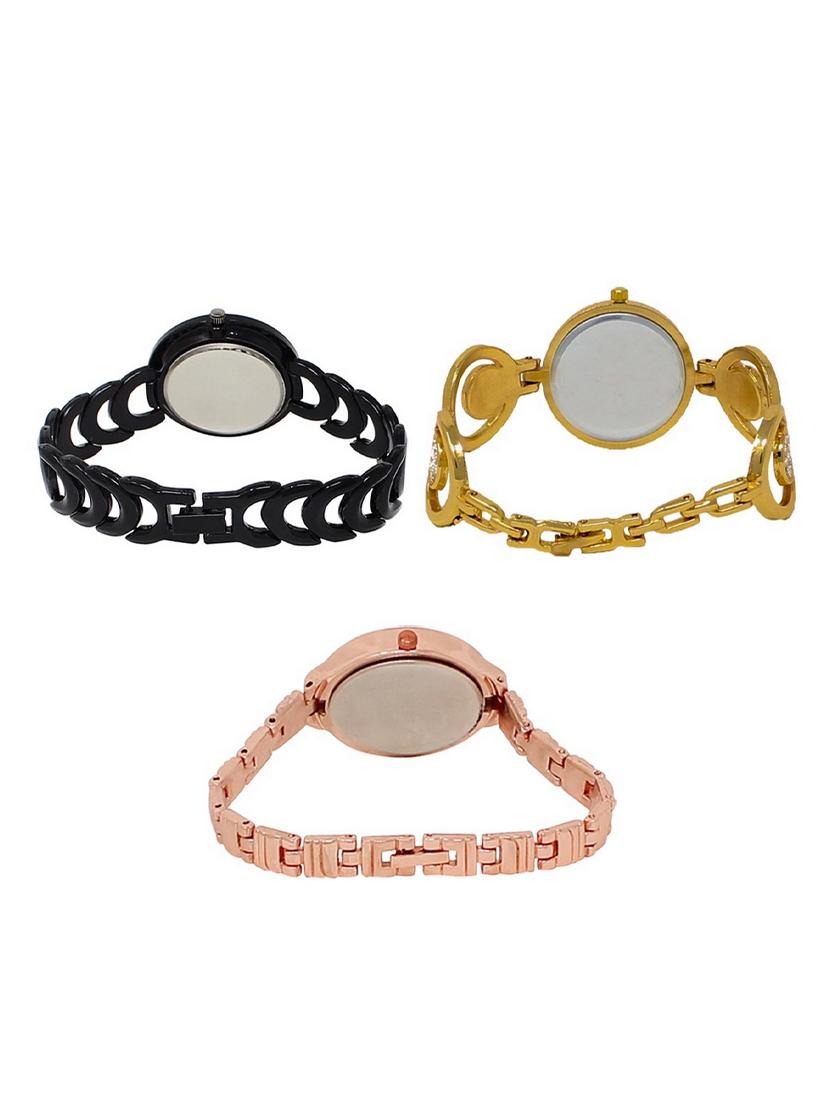 set of 3 round dial analog watch combo -(lk201-204-225) - 15548182 -  Standard Image - 1