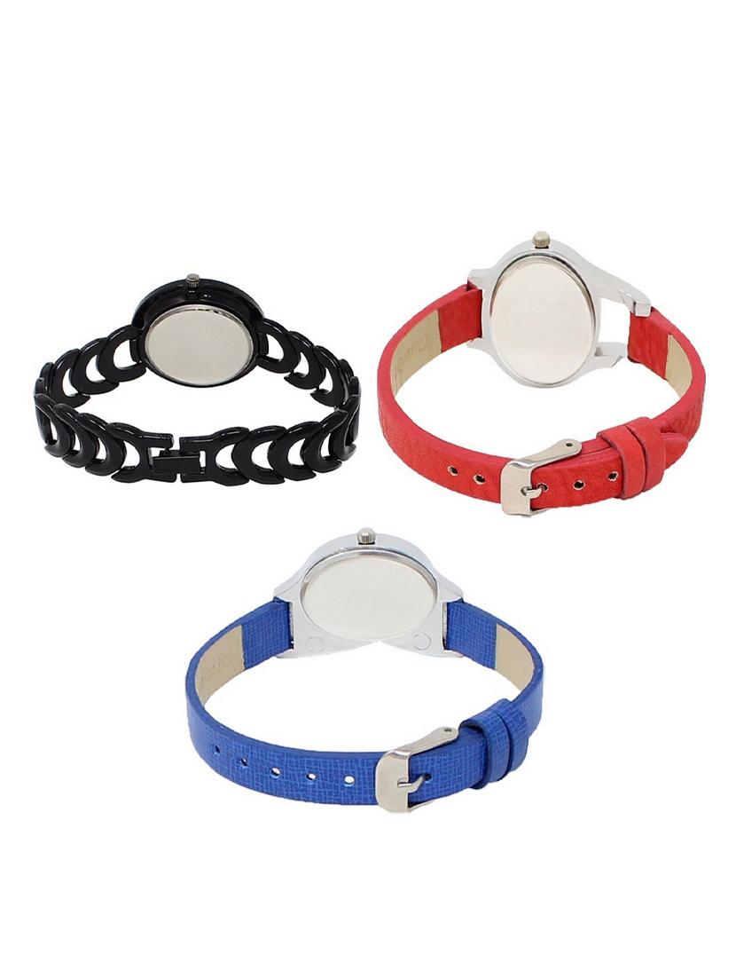 set of 3 round dial analog watch combo -(lk201-206-208) - 15548233 -  Standard Image - 1