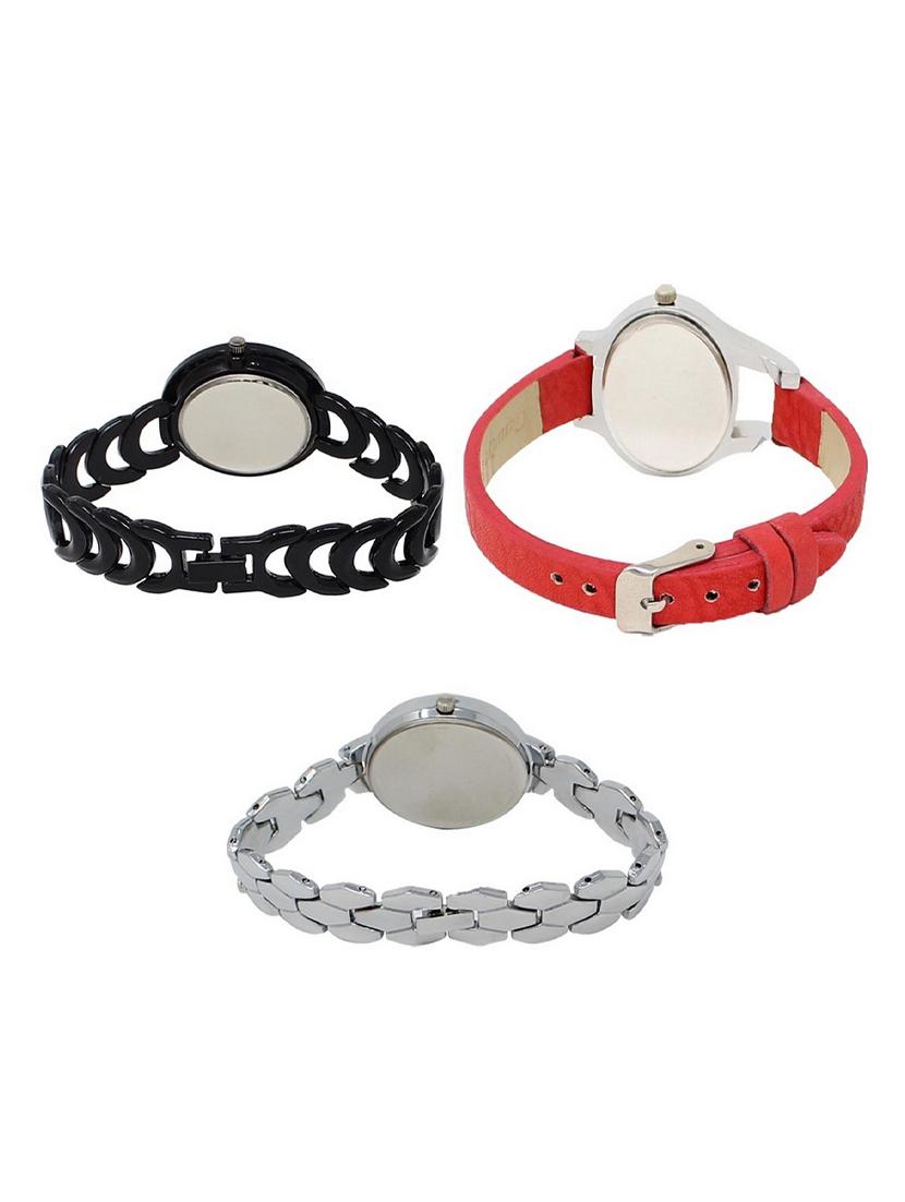 set of 3 round dial analog watch combo -(lk201-206-223) - 15548247 - Standard Image - 1