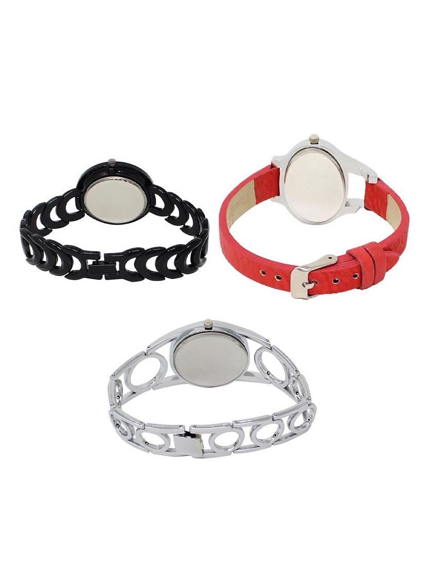 set of 3 round dial analog watch combo -(lk201-206-233) - 15548256 -  Standard Image - 1