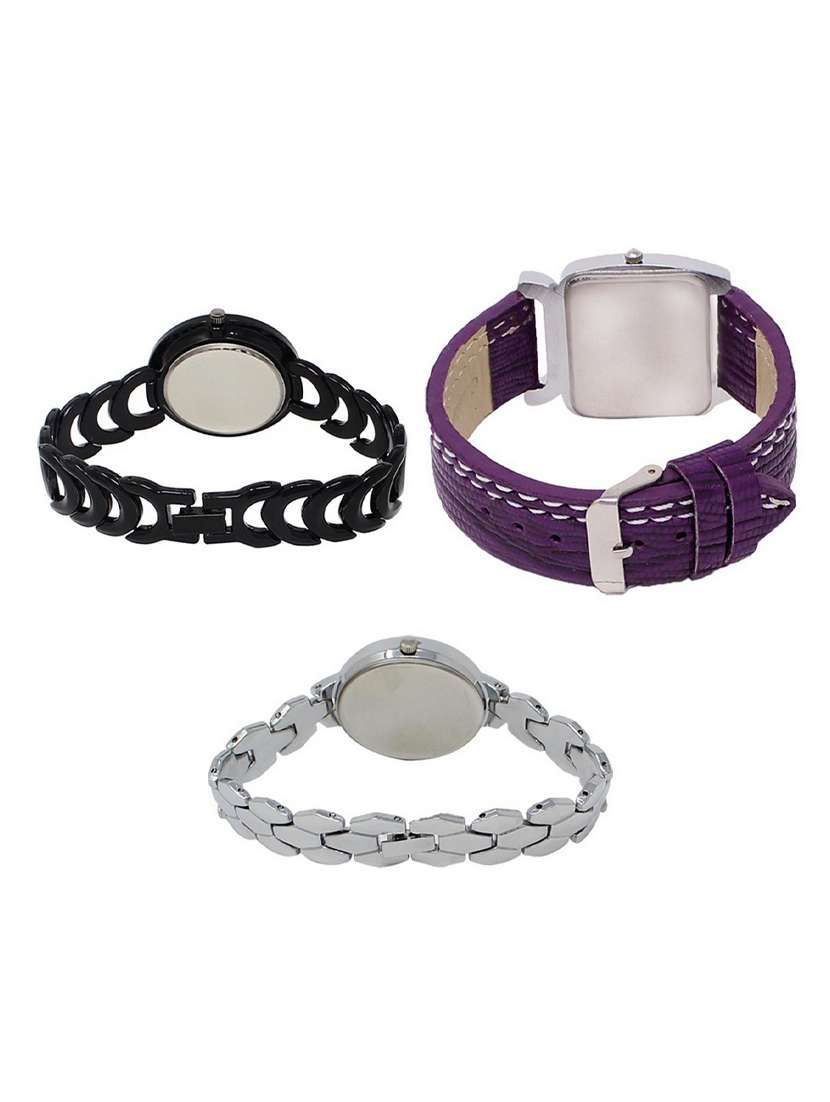 set of 3 round dial analog watch combo -(lk201-207-223) - 15548279 -  Standard Image - 1