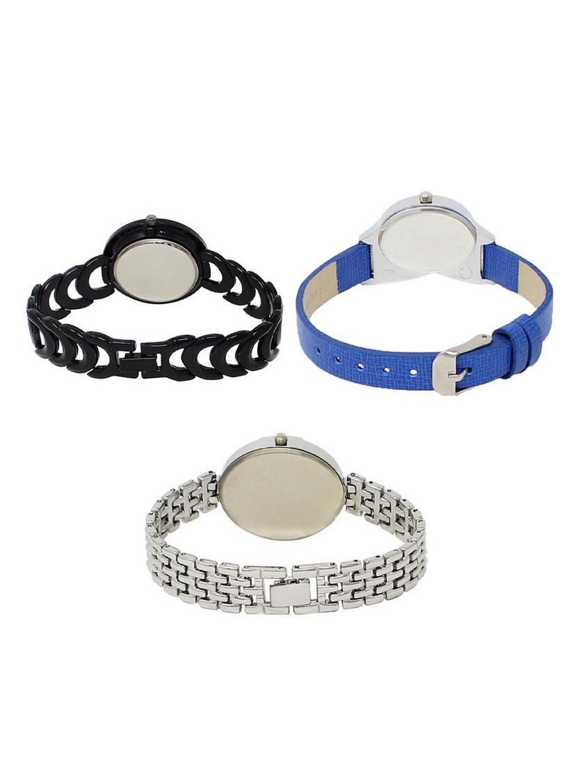 set of 3 round dial analog watch combo -(lk201-208-227) - 15548314 -  Standard Image - 1