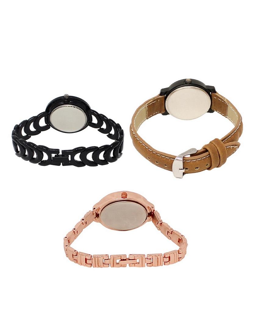 set of 3 round dial analog watch combo -(lk201-209-225) - 15548342 -  Standard Image - 1