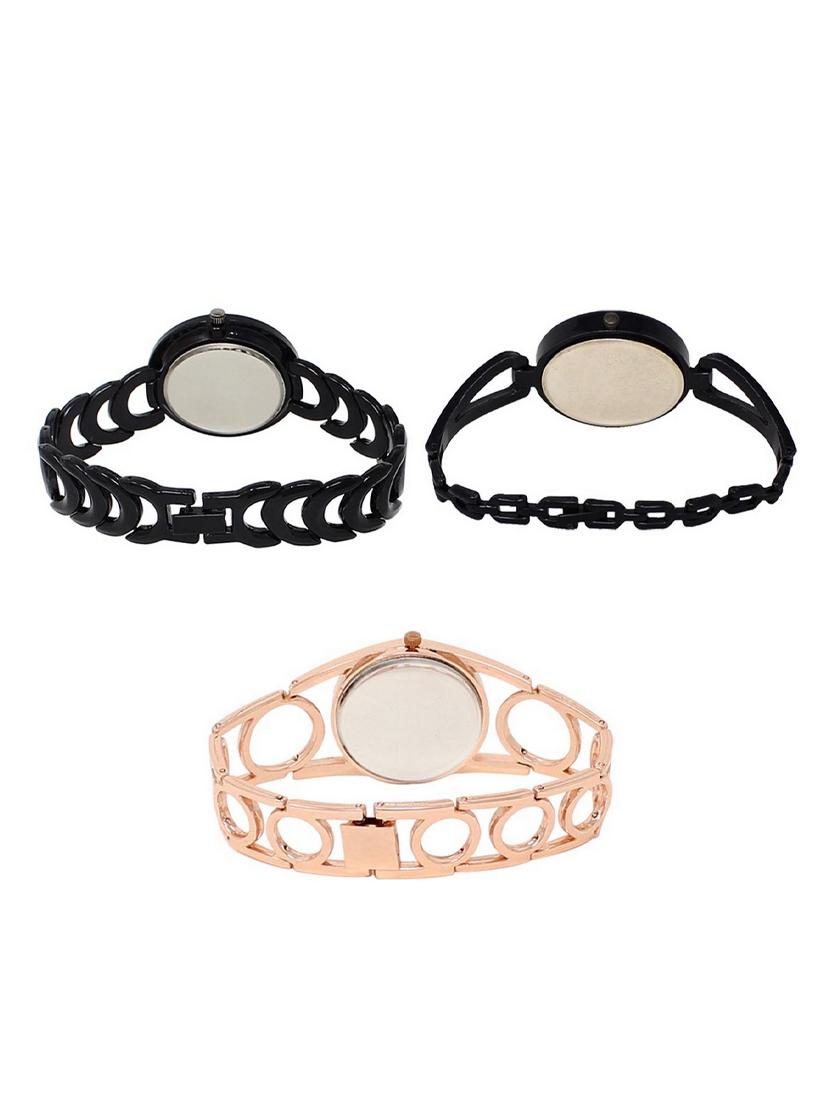 set of 3 round dial analog watch combo -(lk201-211-213) - 15548388 -  Standard Image - 1