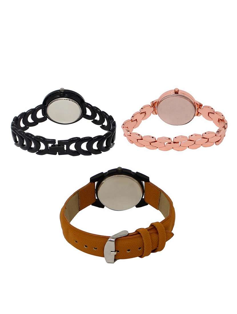 set of 3 round dial analog watch combo -(lk201-222-235) - 15548633 -  Standard Image - 1