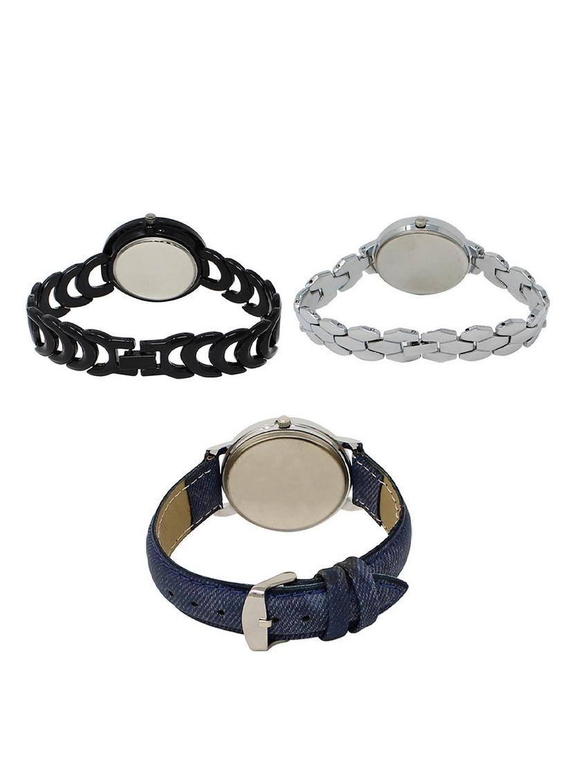 set of 3 round dial analog watch combo -(lk201-223-241) - 15548656 - Standard Image - 1