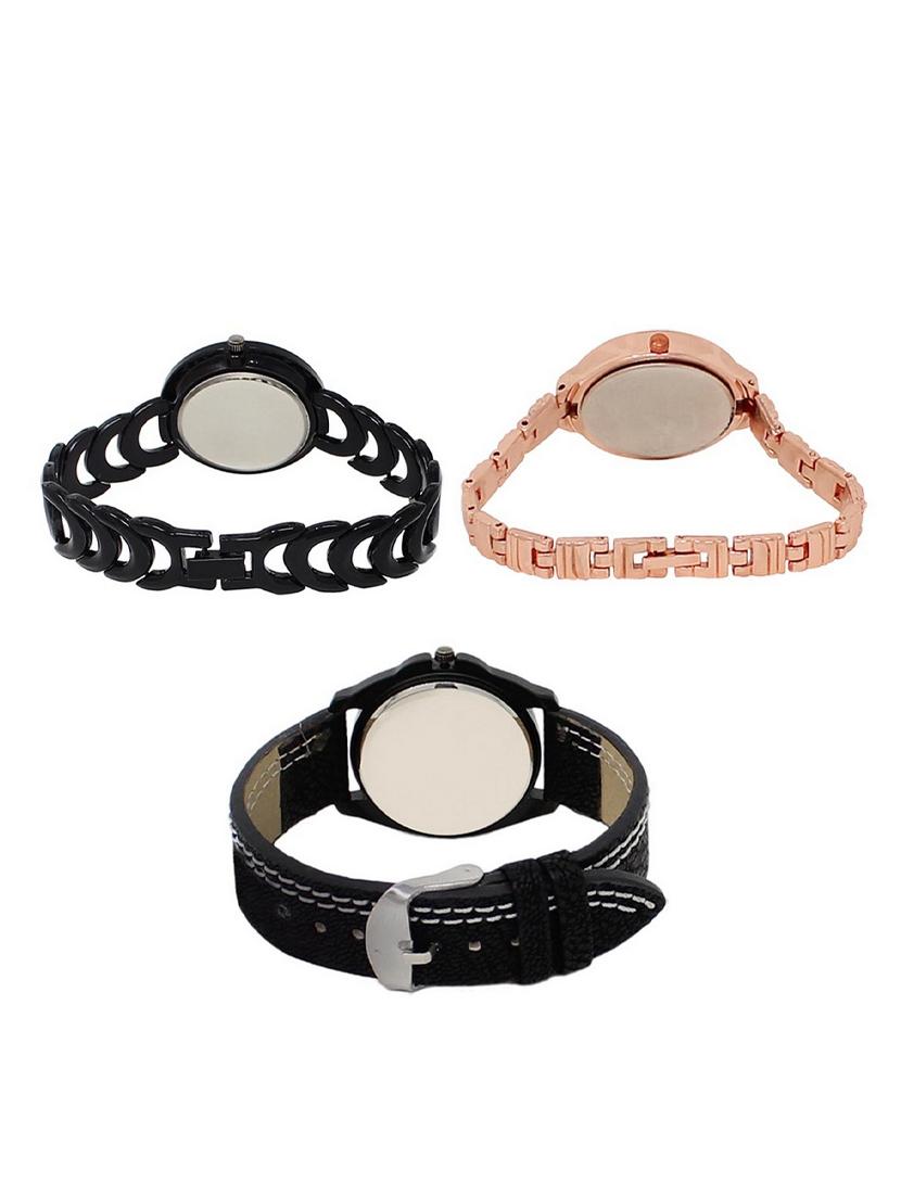 set of 3 round dial analog watch combo -(lk201-225-234) - 15548680 - Standard Image - 1