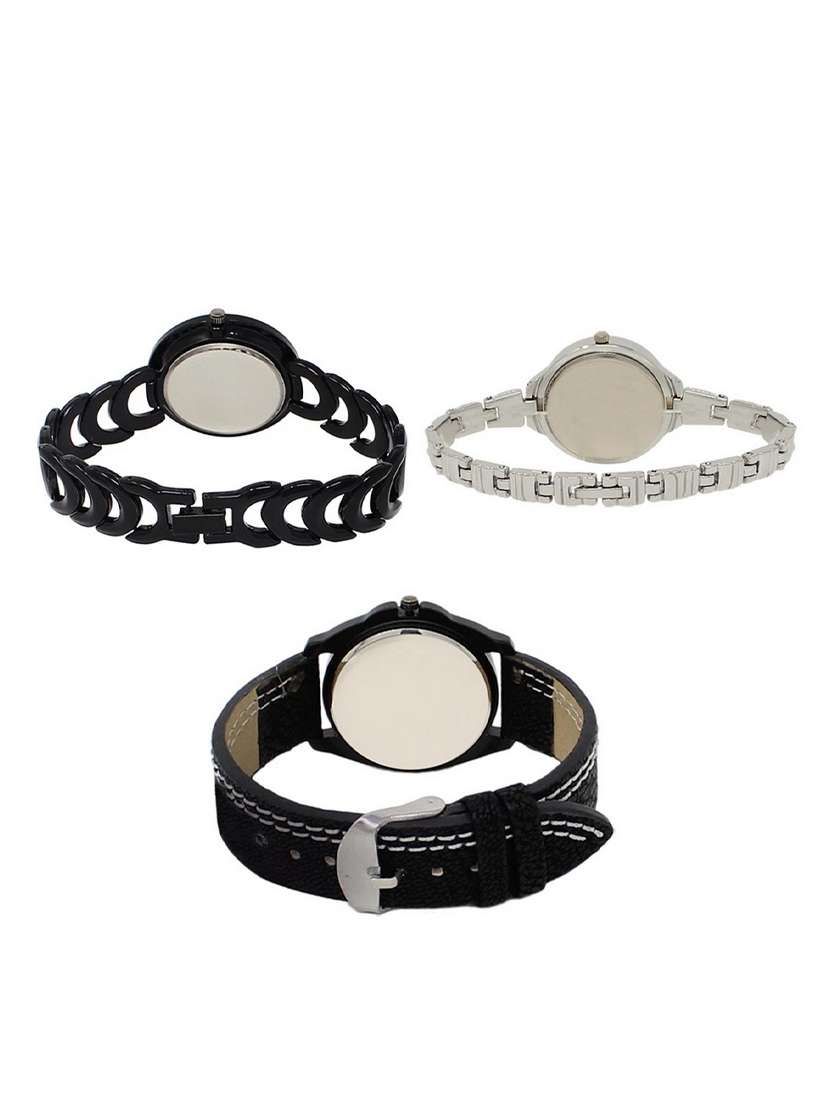 set of 3 round dial analog watch combo -(lk201-226-234) - 15548694 -  Standard Image - 1