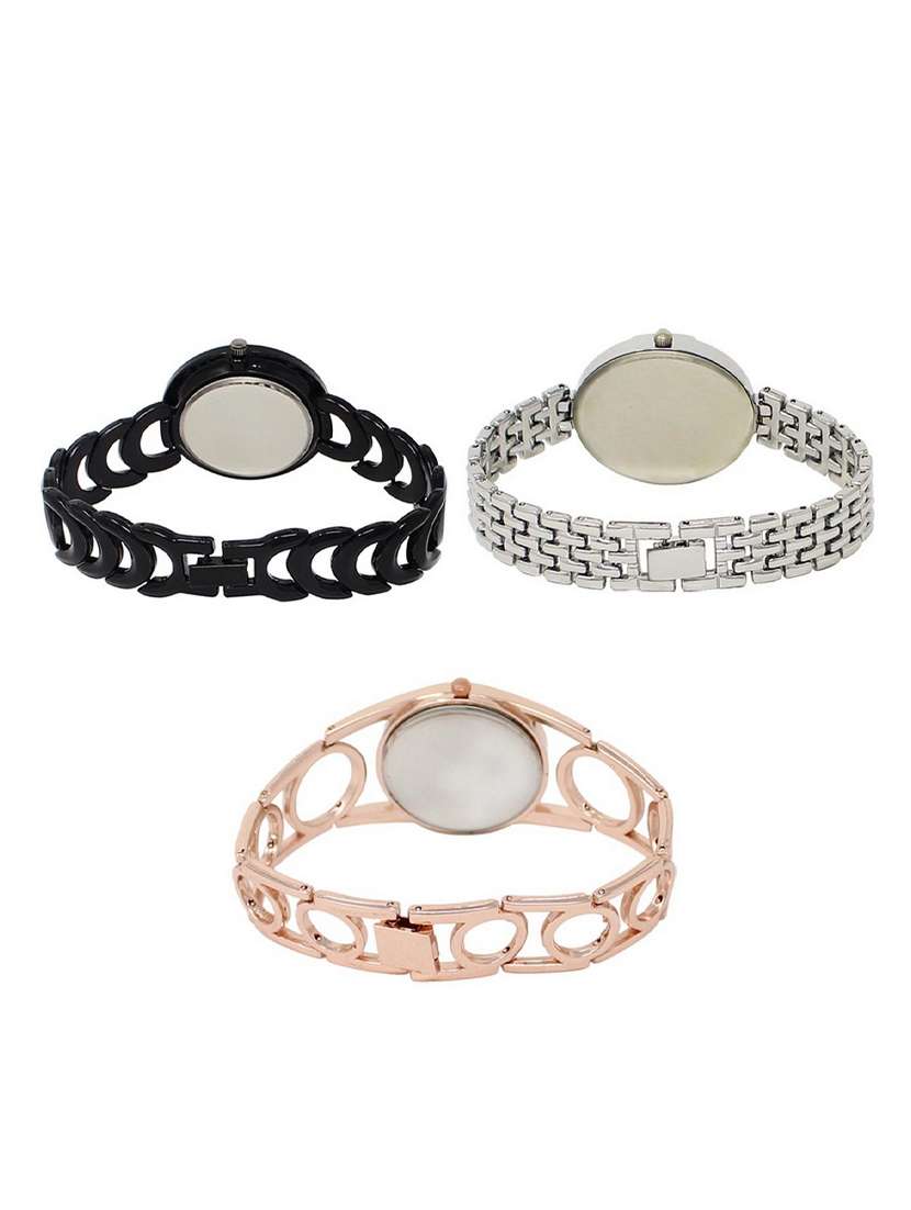 set of 3 round dial analog watch combo -(lk201-227-232) - 15548705 -  Standard Image - 1