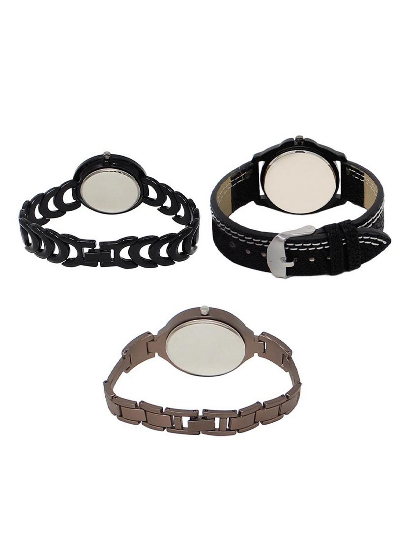 set of 3 round dial analog watch combo -(lk201-234-236) - 15548766 -  Standard Image - 1