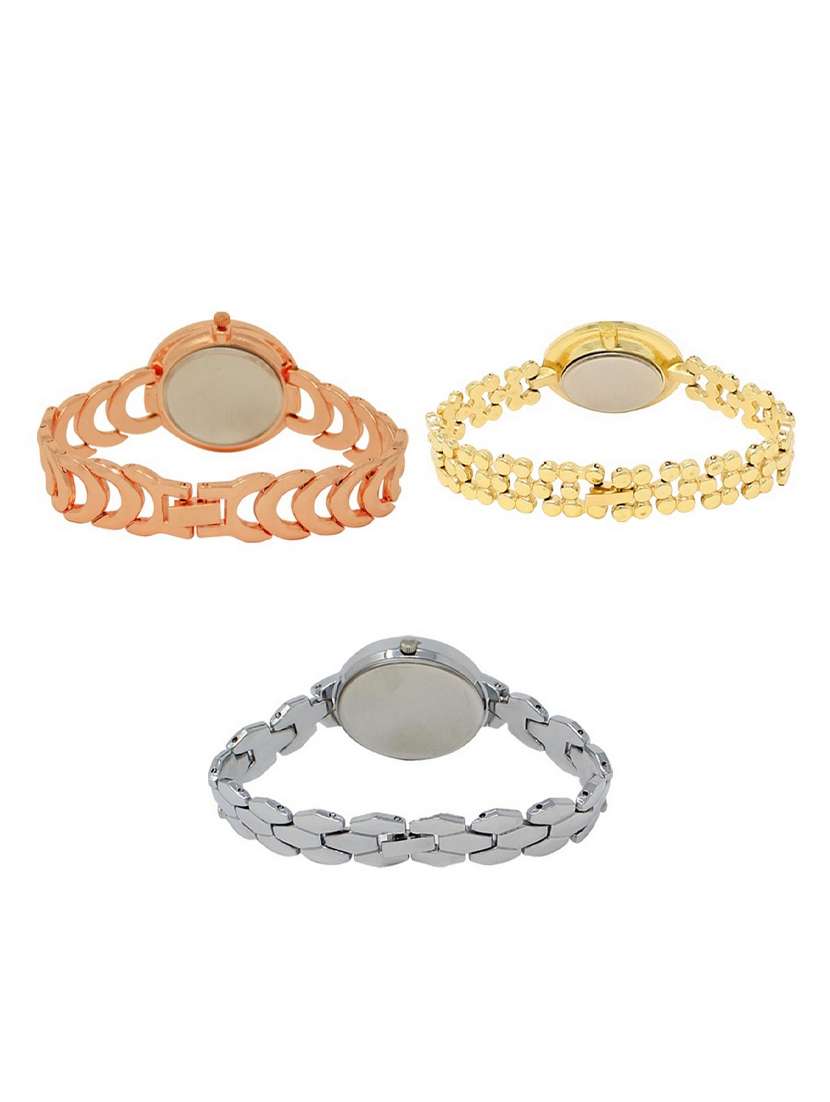 set of 3 round dial analog watch combo -(lk202-203-223) - 15548810 -  Standard Image - 1