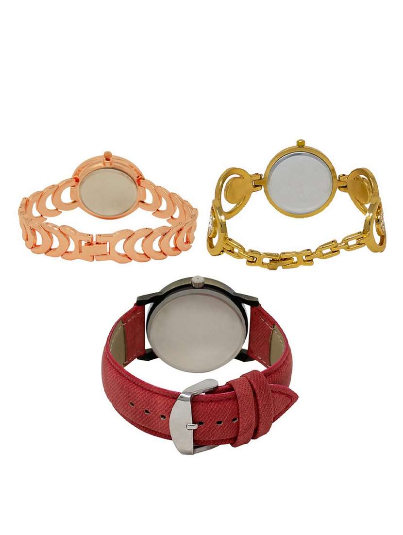 set of 3 round dial analog watch combo -(lk202-204-230) - 15548849 -  Standard Image - 1