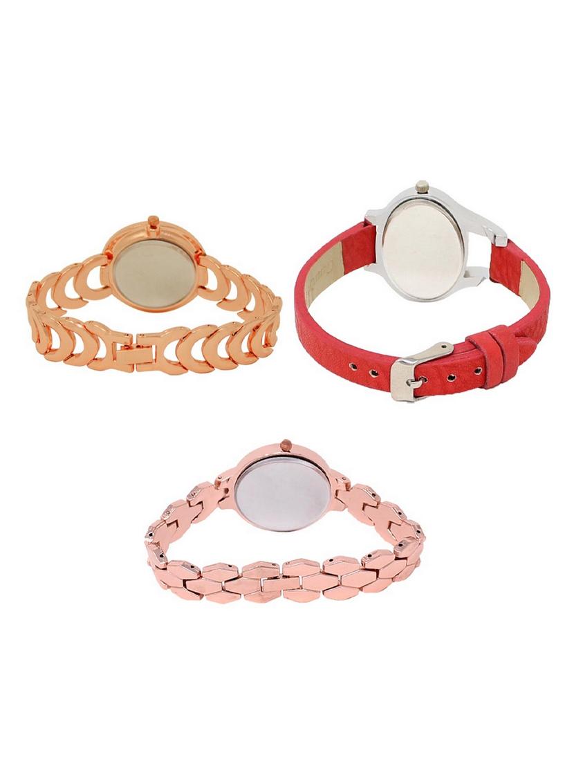 set of 3 round dial analog watch combo -(lk202-206-215) - 15548899 - Standard Image - 1