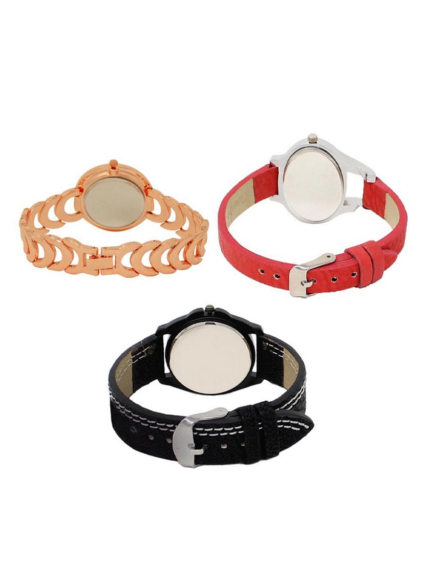 set of 3 round dial analog watch combo -(lk202-206-234) - 15548917 -  Standard Image - 1