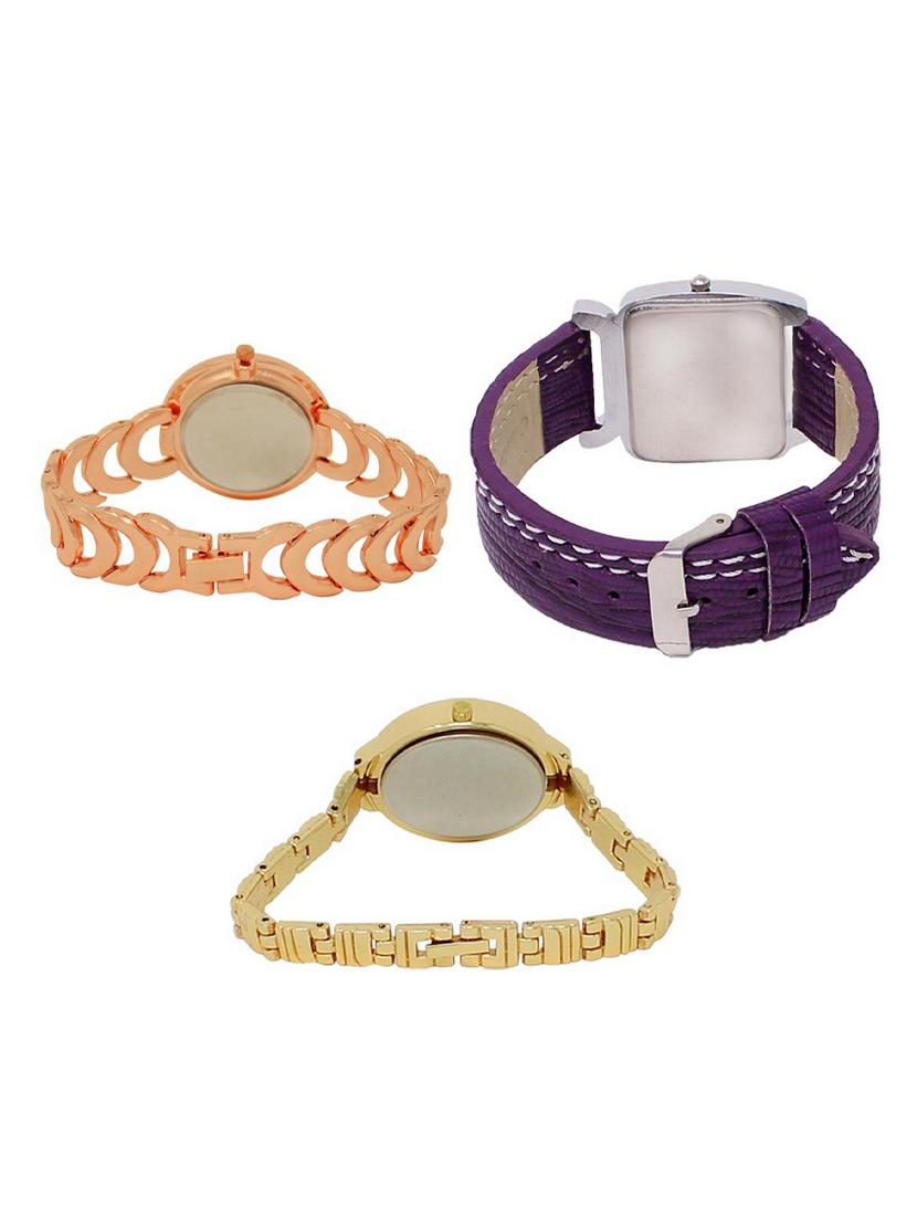 set of 3 round dial analog watch combo -(lk202-207-224) - 15548940 -  Standard Image - 1