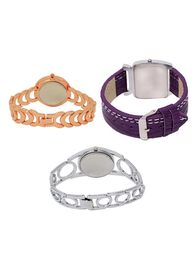 set of 3 round dial analog watch combo -(lk202-207-233) - 15548948 - Standard Image - 1