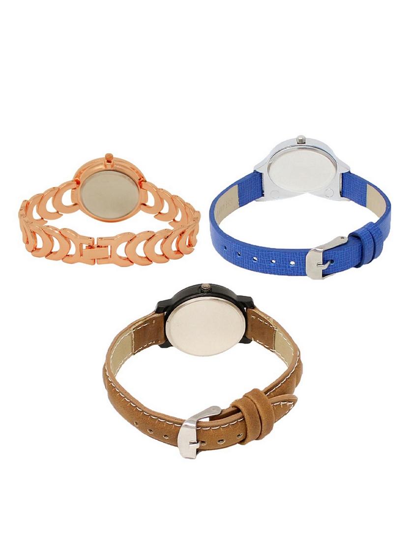 set of 3 round dial analog watch combo -(lk202-208-209) - 15548957 - Standard Image - 1