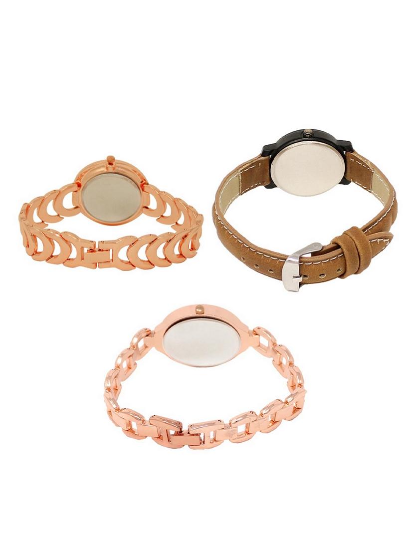 set of 3 round dial analog watch combo -(lk202-209-210) - 15548986 - Standard Image - 1