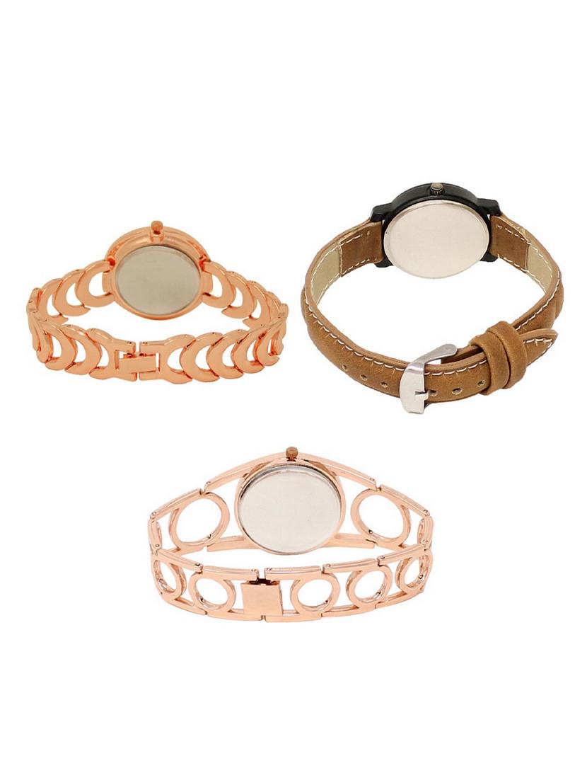 set of 3 round dial analog watch combo -(lk202-209-213) - 15548989 - Standard Image - 1