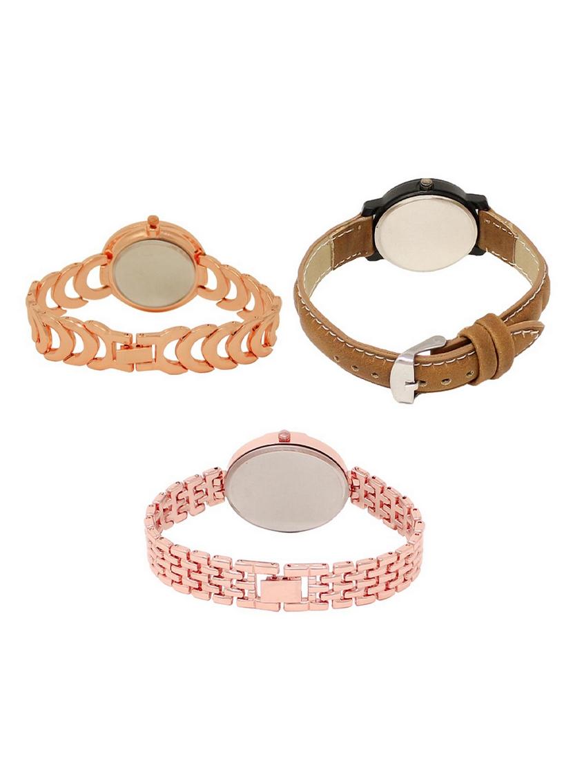set of 3 round dial analog watch combo -(lk202-209-228) - 15549003 -  Standard Image - 1