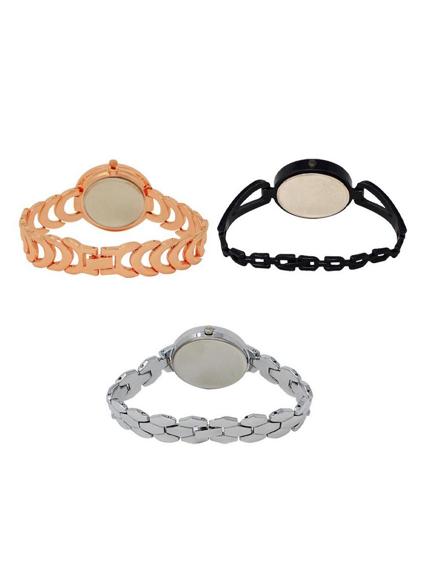 set of 3 round dial analog watch combo -(lk202-211-223) - 15549043 -  Standard Image - 1