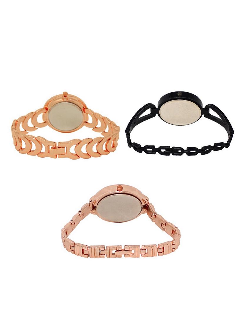 set of 3 round dial analog watch combo -(lk202-211-225) - 15549045 -  Standard Image - 1