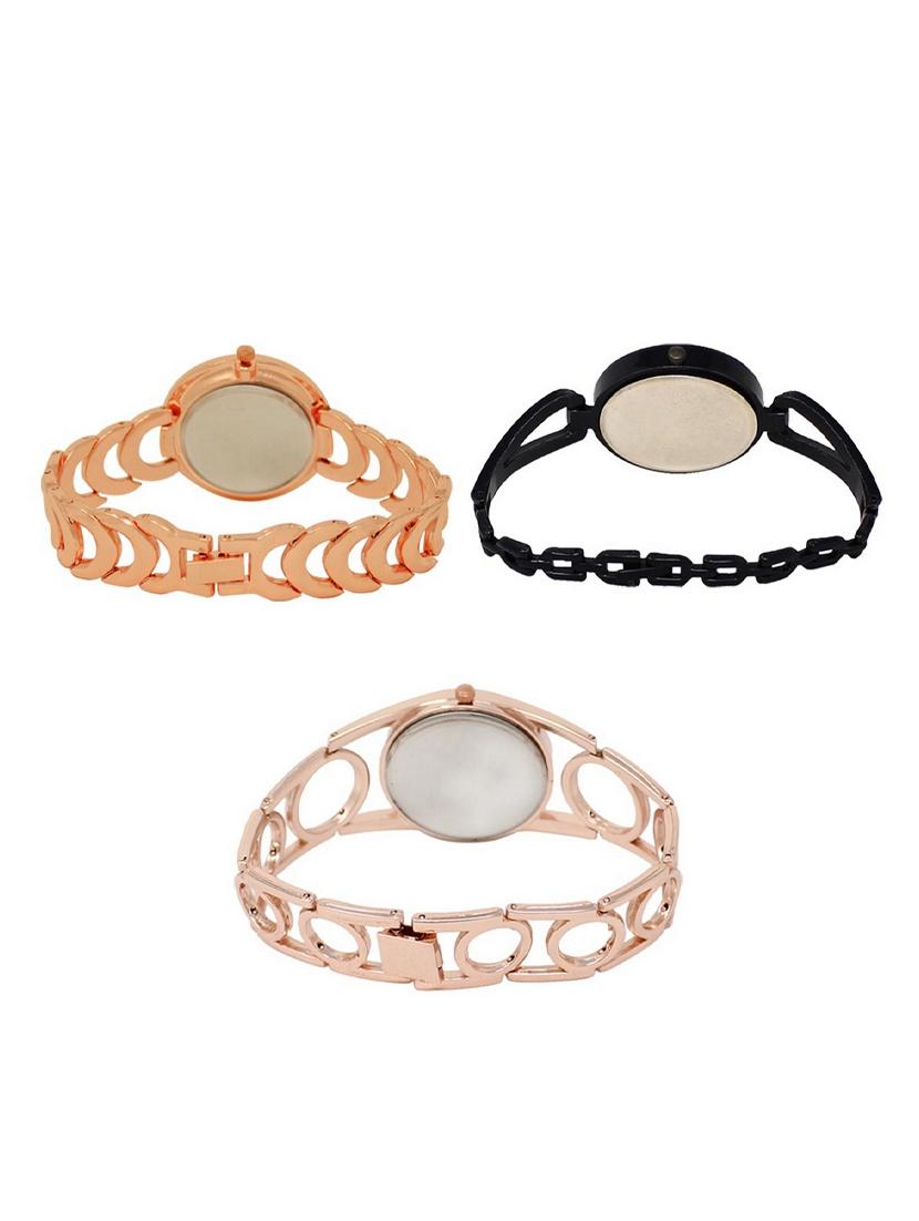 set of 3 round dial analog watch combo -(lk202-211-232) - 15549051 - Standard Image - 1