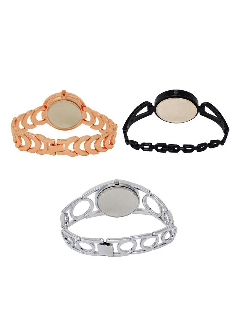 set of 3 round dial analog watch combo -(lk202-211-233) - 15549052 -  Standard Image - 1
