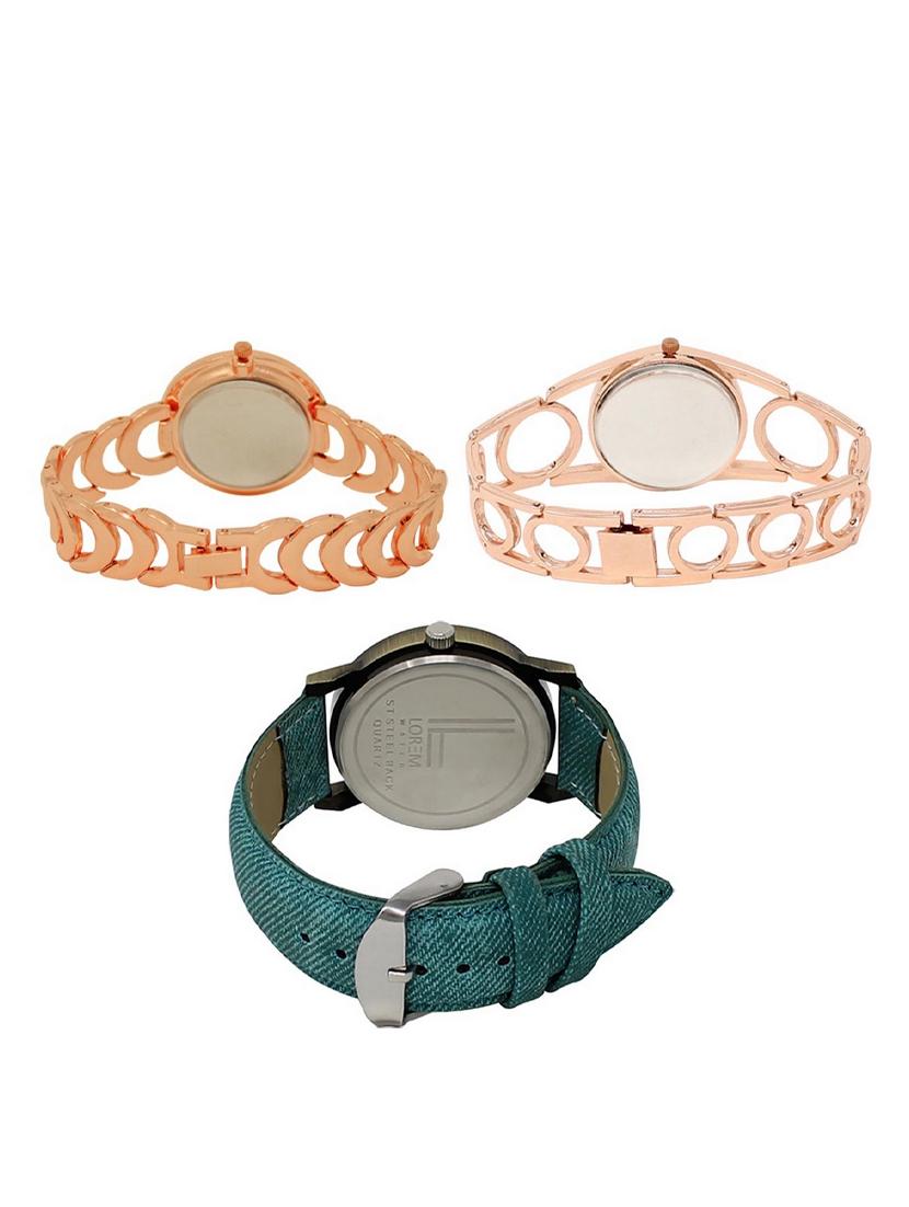 set of 3 round dial analog watch combo -(lk202-213-229) - 15549090 -  Standard Image - 1