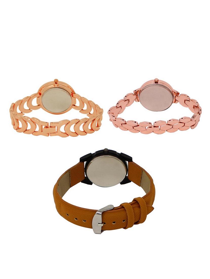 set of 3 round dial analog watch combo -(lk202-222-235) - 15549228 - Standard Image - 1