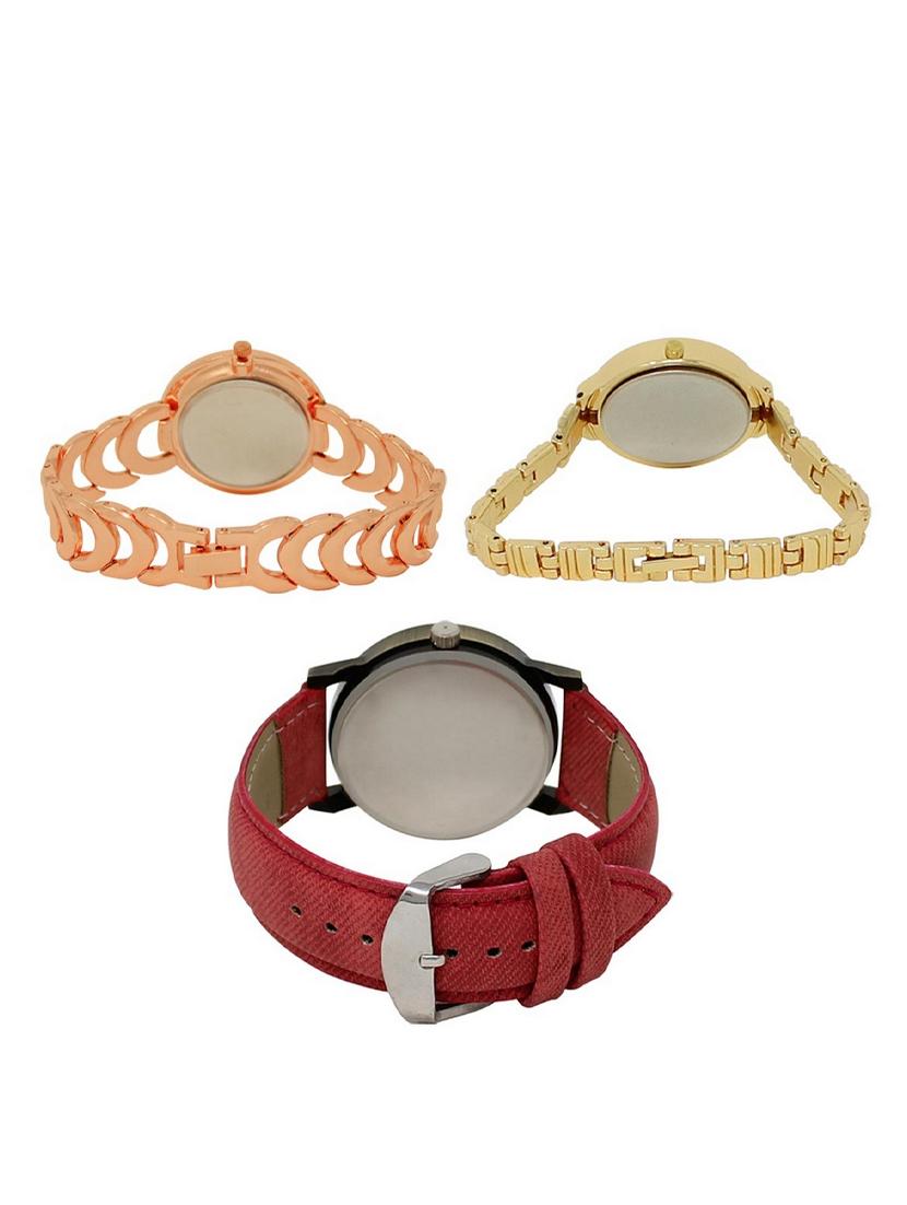 set of 3 round dial analog watch combo -(lk202-224-230) - 15549252 - Standard Image - 1