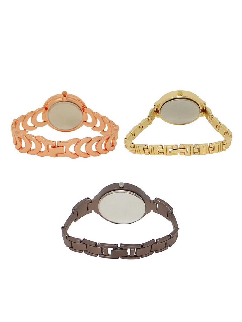 set of 3 round dial analog watch combo -(lk202-224-236) - 15549257 - Standard Image - 1