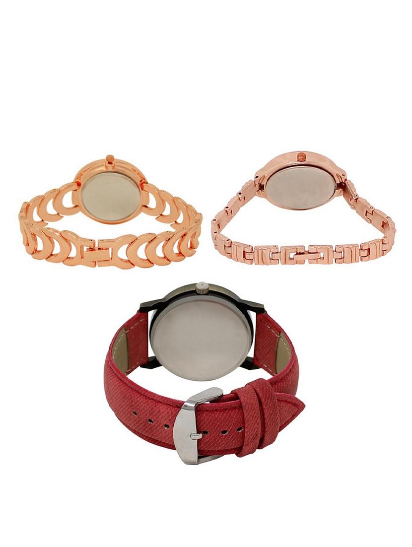 set of 3 round dial analog watch combo -(lk202-225-230) - 15549265 -  Standard Image - 1