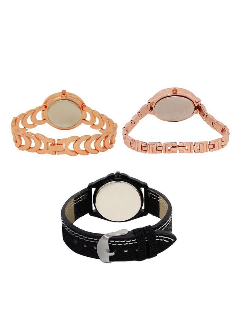 set of 3 round dial analog watch combo -(lk202-225-234) - 15549267 -  Standard Image - 1