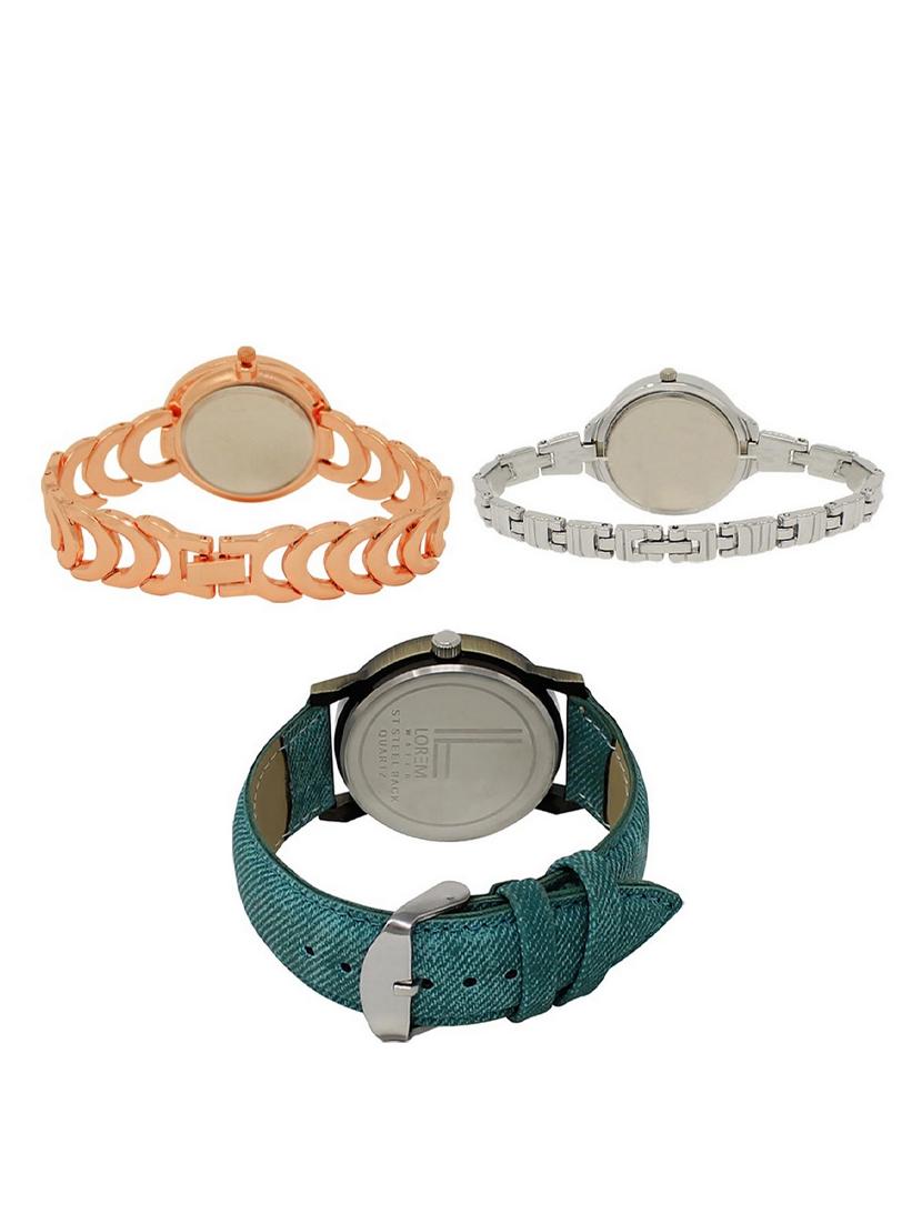 set of 3 round dial analog watch combo -(lk202-226-229) - 15549275 -  Standard Image - 1