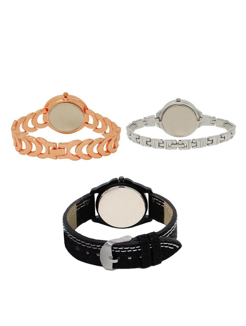set of 3 round dial analog watch combo -(lk202-226-234) - 15549278 - Standard Image - 1