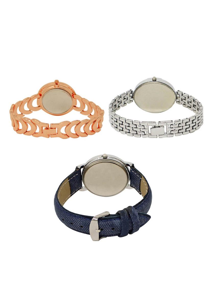 set of 3 round dial analog watch combo -(lk202-227-241) - 15549295 - Standard Image - 1