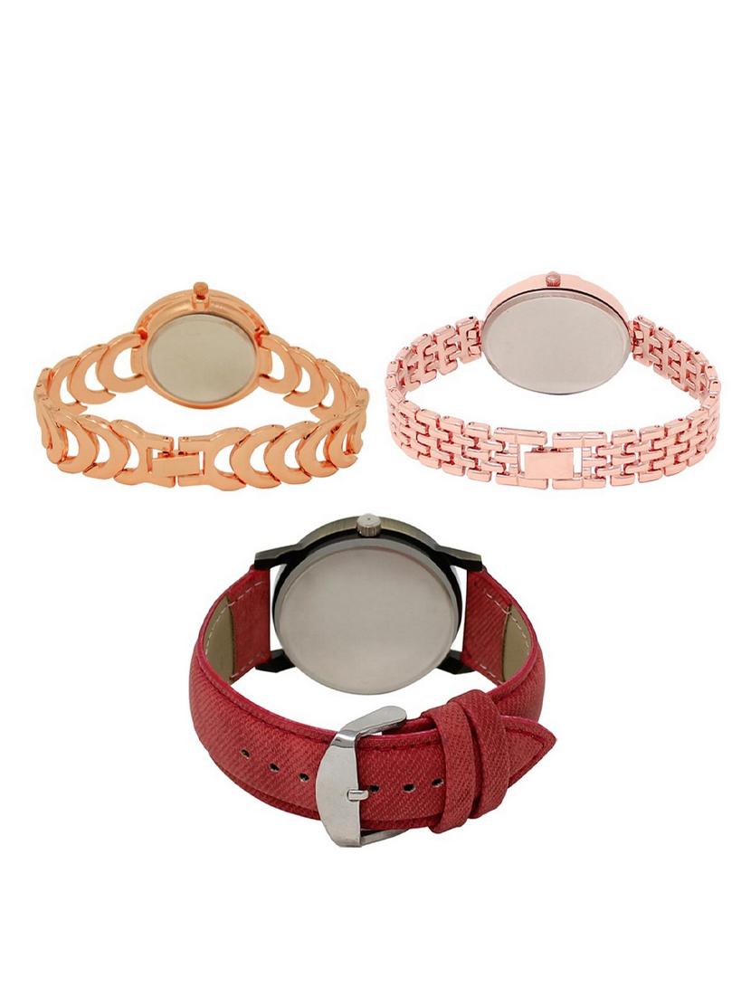 set of 3 round dial analog watch combo -(lk202-228-230) - 15549297 -  Standard Image - 1
