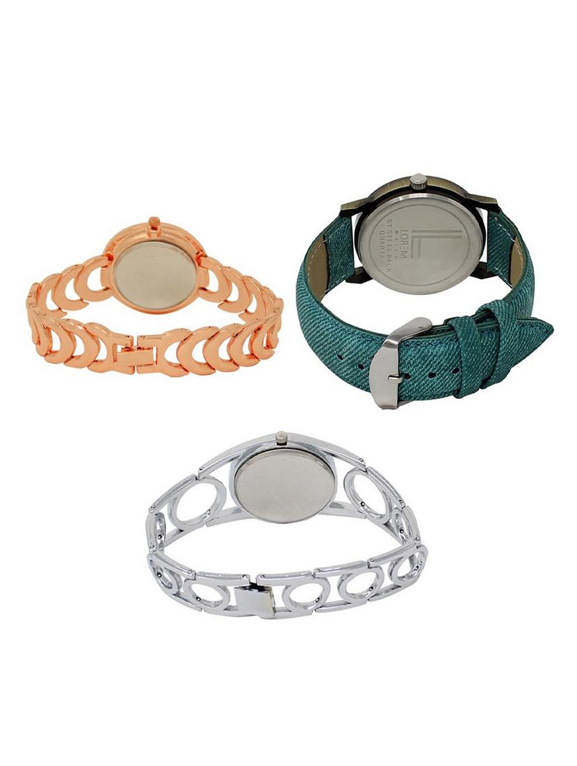 set of 3 round dial analog watch combo -(lk202-229-233) - 15549308 - Standard Image - 1