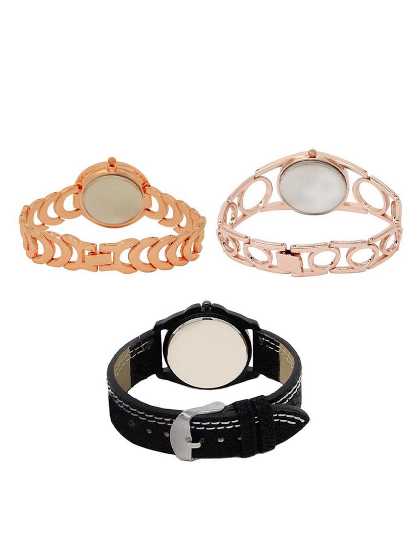 set of 3 round dial analog watch combo -(lk202-232-234) - 15549328 -  Standard Image - 1