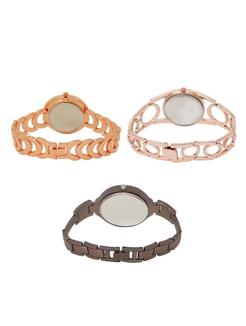 set of 3 round dial analog watch combo -(lk202-232-236) - 15549330 - Standard Image - 1