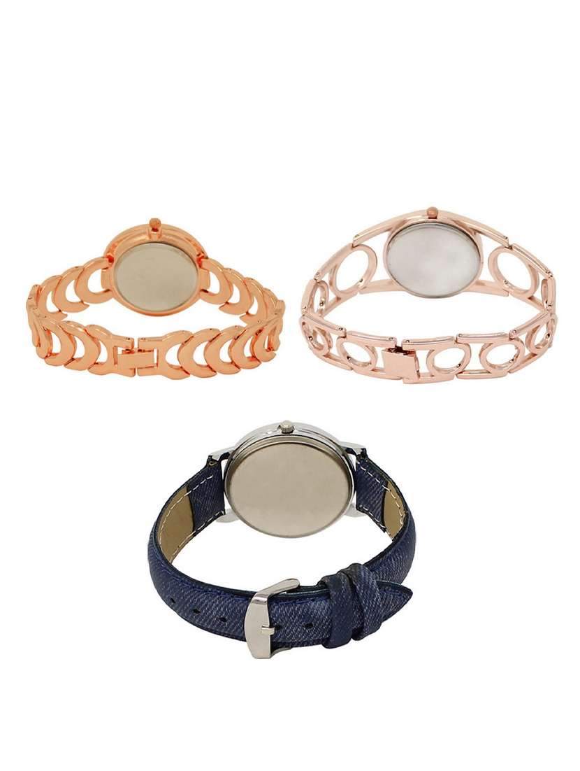 set of 3 round dial analog watch combo -(lk202-232-241) - 15549334 -  Standard Image - 1