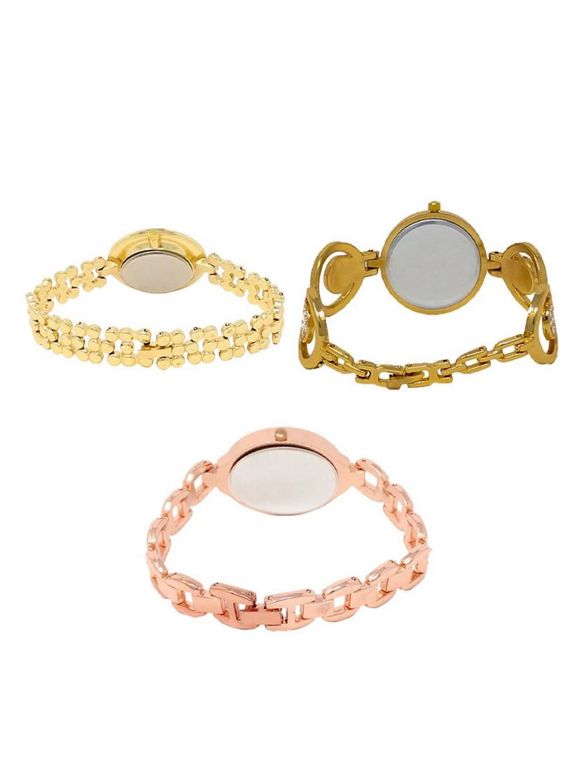 set of 3 round dial analog watch combo -(lk203-204-210) - 15549374 - Standard Image - 1