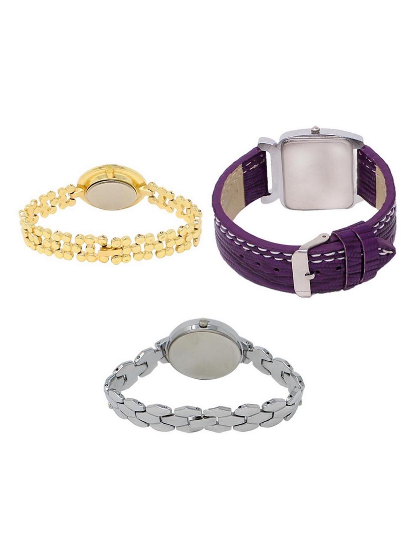 set of 3 round dial analog watch combo -(lk203-207-223) - 15549485 -  Standard Image - 1