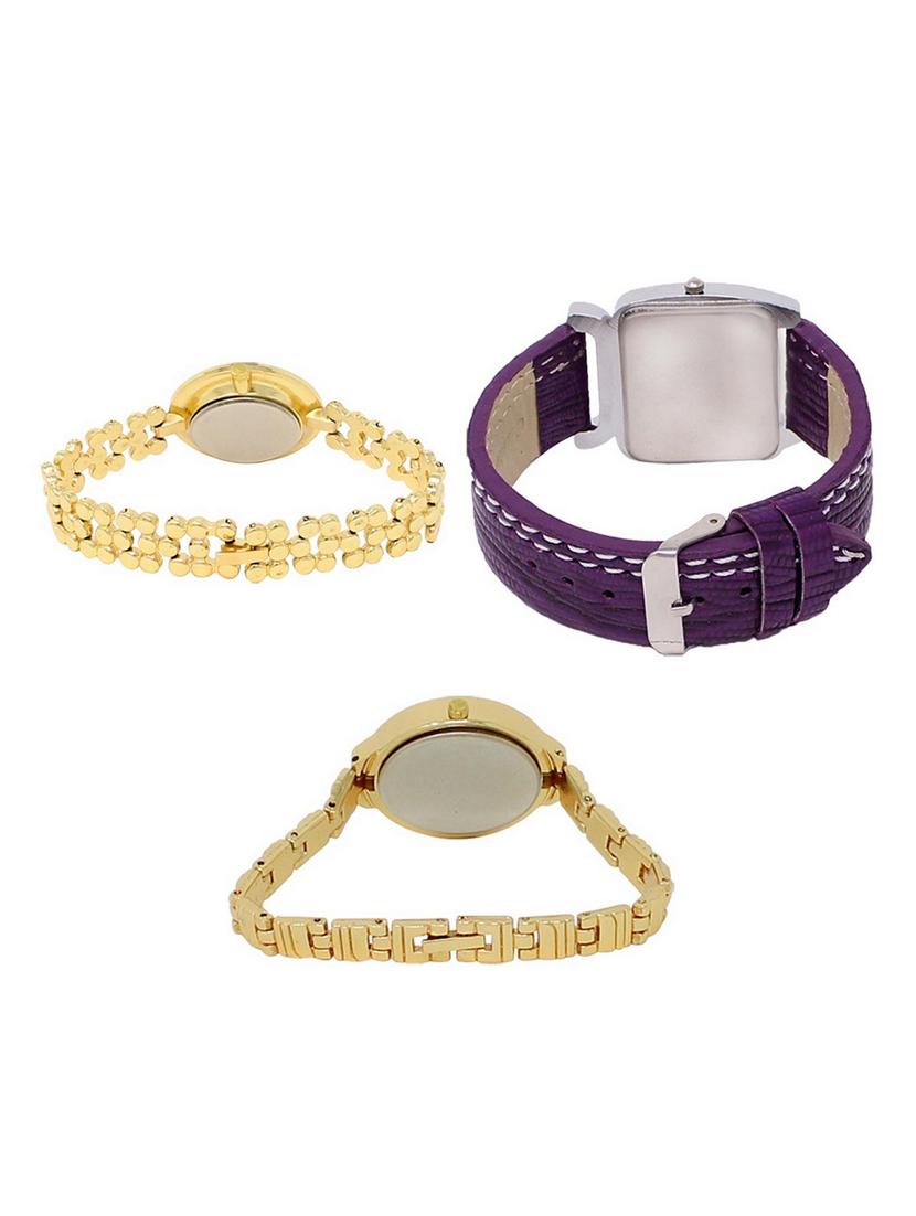 set of 3 round dial analog watch combo -(lk203-207-224) - 15549486 - Standard Image - 1