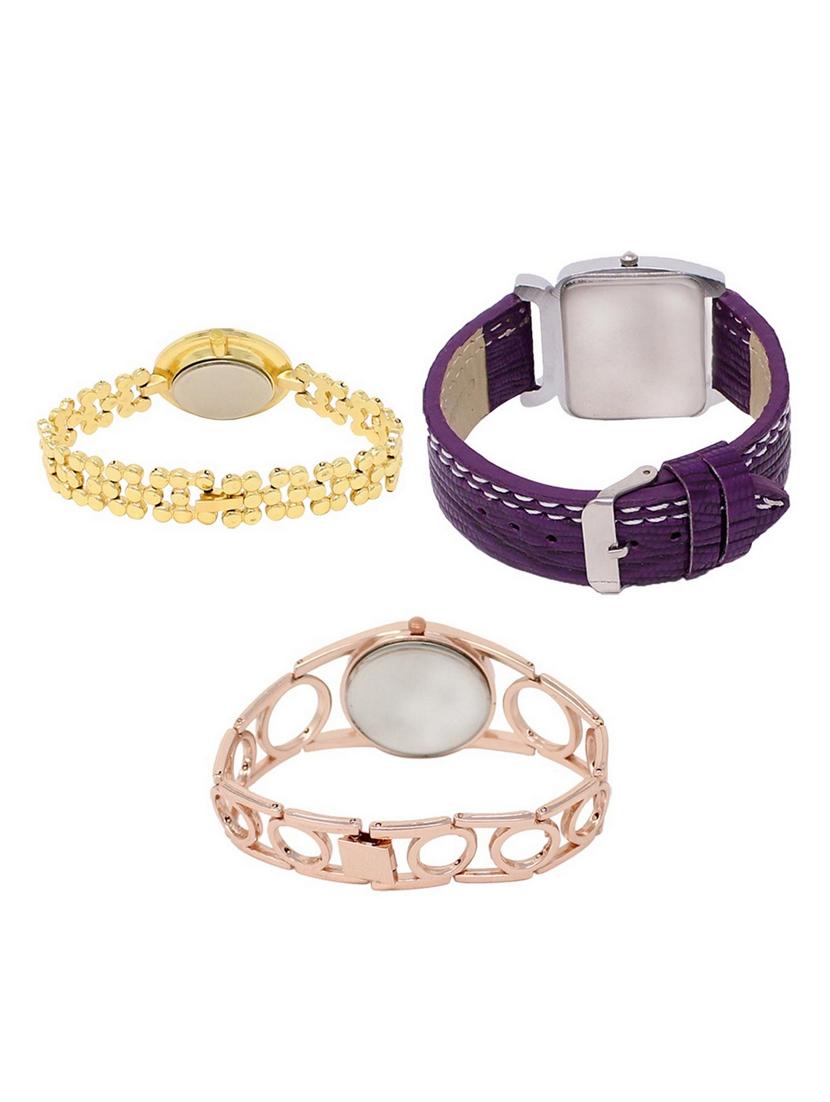 set of 3 round dial analog watch combo -(lk203-207-232) - 15549493 -  Standard Image - 1